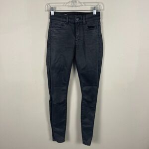 G STAR Raw Jeans Women's Size 25 Black‎ High Super Skinny Denim